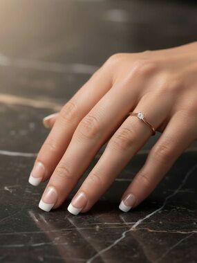 Rose Gold Solitaire Diamond Ring